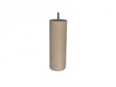 PIED DE LIT CYLINDRIQUE EN HETRE BRUT 68X200MM