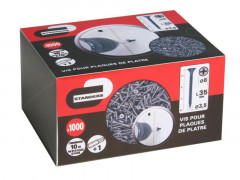 VIS POUR PLAQUE DE PLATRE 35MM BOITE DE 1000 PIECES