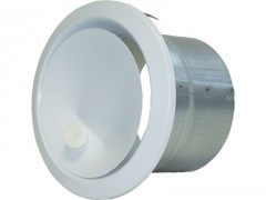 BOUCHE SOUFFLAGE AIR CHAUD DIRECTIONNELLE +MANCHON PLACO  D125MM BLANC