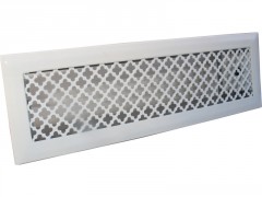 GRILLE DE CHEMINEE 195x60 CROI BLANCHE
