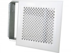 GRILLE DE CHEMINEE 170X170 CROI BLANCHE