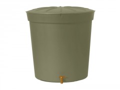 CUVE EAU 300L CYLINDRIQUE +COUVERCLE +ROBINET SIENA TAUPE