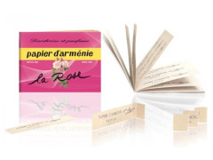 PAPIER D'ARMENIE DESODORISANT/ASSAINISSANT A LA ROSE CARNET