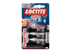 COLLE DE REPARATION LOCTITE SUPERGLUE-3 POWER GEL TUBE 1G X3