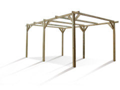 CARPORT BOIS 1 VOITURE PACO 13.41M2