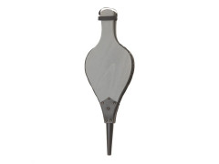 SOUFFLET NATURA GRIS FONCE H50 CM