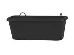 JARDINIERE CHORUS +PLATEAU 30X12X11,4 2,57L GRIS ANTHRACITE