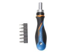 TOURNEVIS A CLIQUET 1/4 + 5 EMBOUTS DEXTER