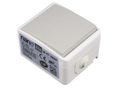 INTERRUPTEUR VA ET VIENT IP54 NANO GRIS 1PX