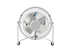 VENTILATEUR MINI DE TABLE LARA 15W D10CM METAL BLANC