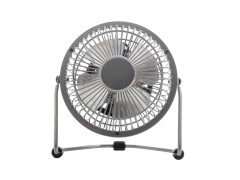 VENTILATEUR MINI DE TABLE LARA 15W D10CM METAL GRIS