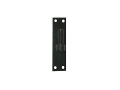 GOND PLATINE BOUT CARRE DIAMETRE 16 HAUTEUR 120MM NOIR