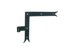 PENTURE EQUERRE QUEUE CARPE DIAMETRE 14 H250 L300MM NOIR LOT DE 2