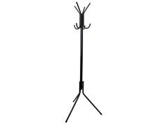 PORTE MANTEAU ARA ACIER NOIR 8 PATERE HAUTEUR 178CM