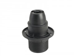 DOUILLE POUR AMPOULE E14 ISO 1/2FIL+BAGUE NOIR