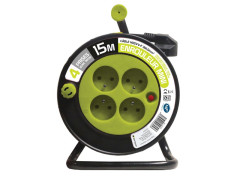 ENROULEUR MENAGER COMPACT 4 PRISES 3G1 15 METRES ANIS ZENITECH