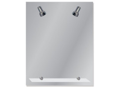 MIROIR DE SALLE DE BAIN LUMINEUX DINO 75X60CM + TABLETTE