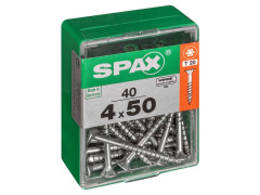 VIS TETE FRAISEE TORX 4X50MM BOITE DE 40 PIECES