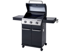 BARBECUE GAZ 3 BRULEURS NATERIAL KENTON NOIR