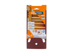 ABRASIF VIBRANTE 93X185MM GRAIN 120 LOT DE 5 DEXTER