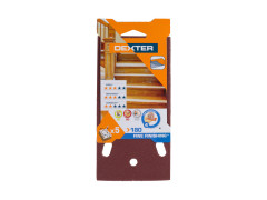 ABRASIF VIBRANTE 93X185MM GRAIN 180 LOT DE 5 DEXTER