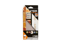 ABRASIF VIBRANTE 93X185MM GRAIN 120 LOT DE 3 DEXTER PRO