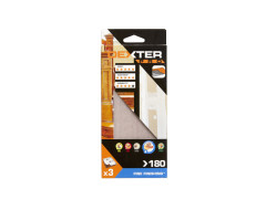 ABRASIF VIBRANTE 93X185MM GRAIN 180 LOT DE 3 DEXTER PRO