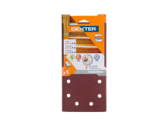 ABRASIF VIBRANTE 115X230MM GRAIN 120 LOT DE 5 DEXTER