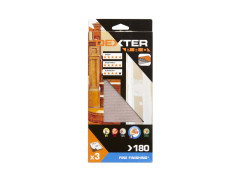 ABRASIF VIBRANTE 115X230MM GRAIN 180 LOT DE 3 DEXTER PRO