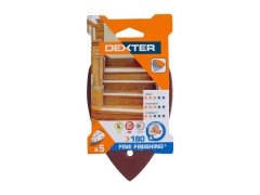 ABRASIF TRIANGLE MULTIFONCTION 98X140MM GRAIN 180 LOT DE 5 DEXTER