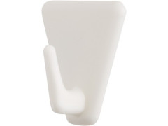 CROCHET ADHESIF TRIANGLE BLANC LOT DE 4