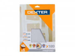 ABRASIF PLATRE 230X280 GRAIN 120 DEXTER 5 PCS