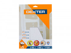 ABRASIF PLATRE 230X280 GRAIN ASSORTIS DEXTER 5 PCS