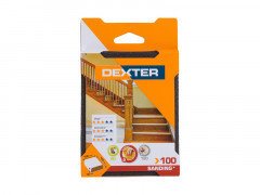 BLOC ABRASIF BOIS DOUBLE FACE 100X70 GRAIN 100 DEXTER 1 PC