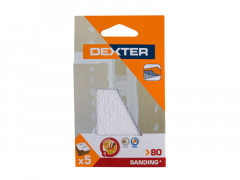 ABRASIF PLATRE 100X70 GRAIN 80 DEXTER 5 PC