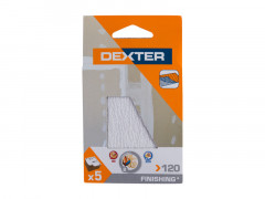 ABRASIF PLATRE 100X70 GRAIN 120 DEXTER 5 PC