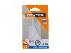 ABRASIF PLATRE 100X70 GRAIN 220 DEXTER 5 PC