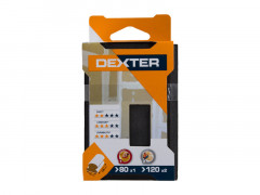 BLOC ABRASIF BOIS 100X70 GRAIN ASSORTIS DEXTER 3PCS