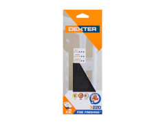 ABRASIF PLATRE 93X230 GRAIN 220 DEXTER 2 PCS