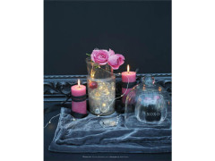 TOILE LED 40X50 CM BOUGIES