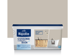 PEINTURE MURALE CUISINE ET BAIN RIPOLIN BEIGE PIERRE DE LUNE 2 LITRE