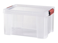 BOITE RANGEMENT CLIP'N STORE 17L TRANSPARENT