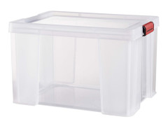 BOITE RANGEMENT CLIP'N STORE 45L TRANSPARENT