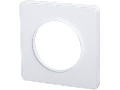 PLAQUE ODACE BLANC TOUCH BLANC 1 POSTE