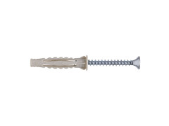 CHEVILLE MULTI MATERIAU 6X40MM AVEC VIS BOITE 250 PIECES