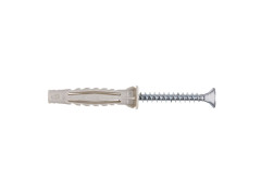 CHEVILLE MULTI MATERIAU 8X50MM AVEC VIS BOITE 200 PIECES