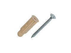 CHEVILLE MULTIMATERIAU 8X32MM AVEC VIS GRAPEX BOITE DE 40 PIECES