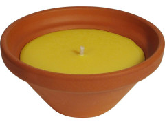 POT TERRE CUITE ANTI MOUSTIQUE CITRONNELLE NATURAL 55X120MM
