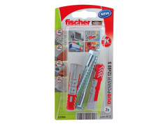 CHEVILLE MULTIMATERIAU DUOPOWER 12X60MM AVEC VIS SACHET DE 2 PIECES