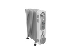 RADIATEUR BAIN HUILE 2000W BLANC ET ARGENT